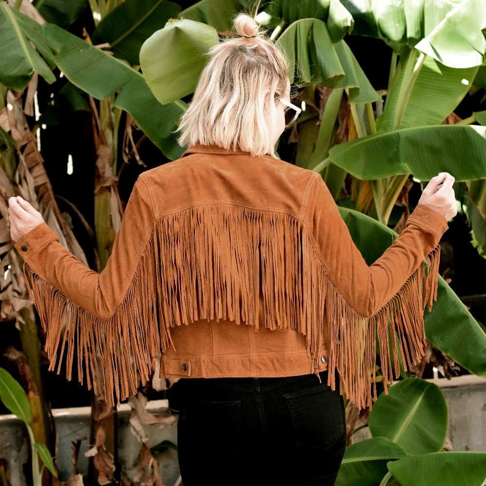 Vintage Fringe Jacket Size Sm
